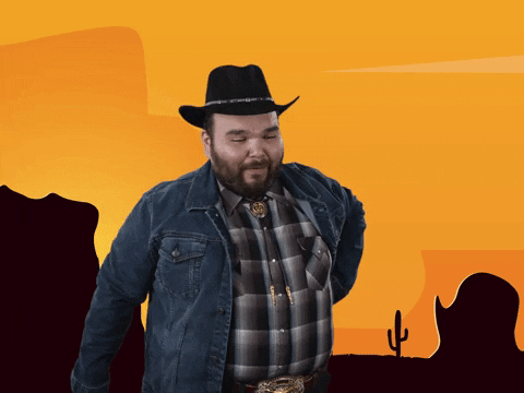 Uncle Howdy Fixing Hat GIF