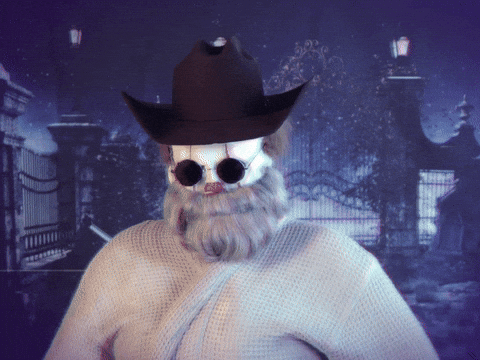 Uncle Howdy Mask GIF