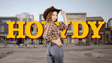 Uncle Howdy Woman Posing GIF