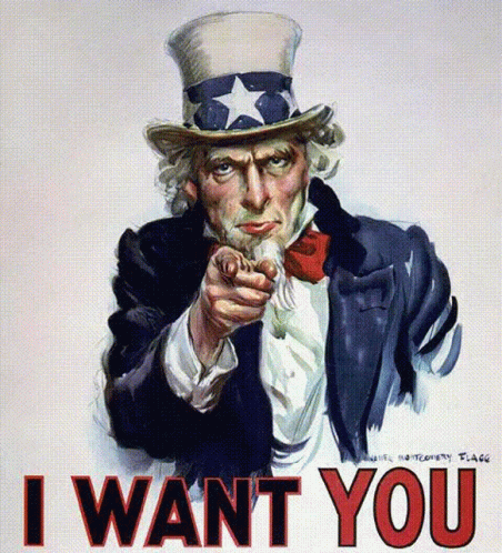 Uncle Sam Pointing With I Want You