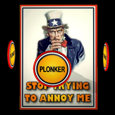 Uncle Sam Poster With Plonker Sign