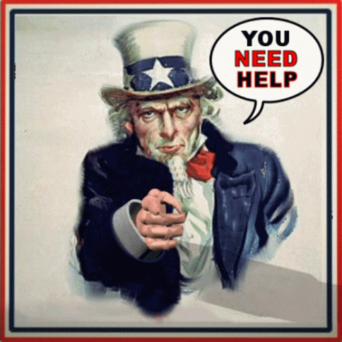 Uncle Sam Stop Get Some Help GIF