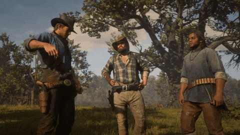 Uncle Talks About The War Rdr2 GIF