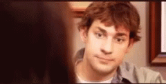 Uncomfortable And Awkward Face Of Jim Halpert GIF
