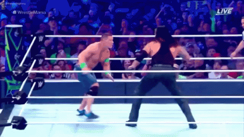 Undertaker Chokeslam John Cena GIF