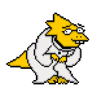 Undertale Alphys Sticker GIF