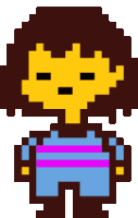 Undertale Frisk Sticker GIF