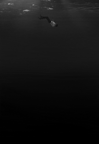 Underwater Man Drowns Dramatic Scene GIF