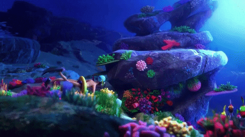 Underwater Sea Lion Attack GIF