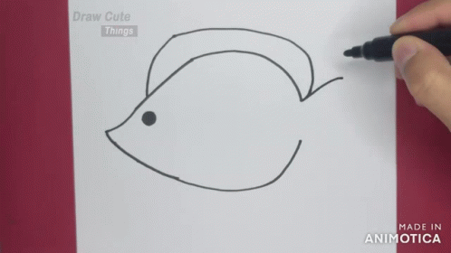 Unfinished Sketch Of A Fish GIF