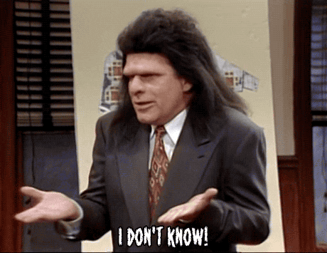 Unfrozen Caveman Lawyer Says I Don't Know GIF