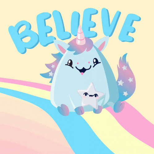 Unicorn Holding Star Believe