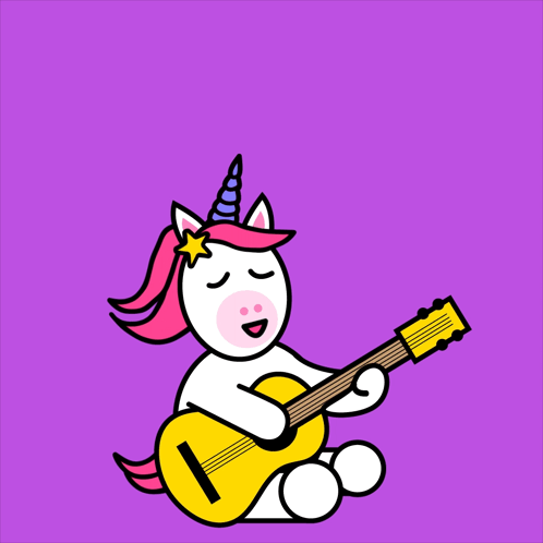 Unicorn Playing Guitar Unicorn Energy Rockstar Delivery