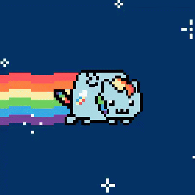 Unicorn Poptart Cat GIF