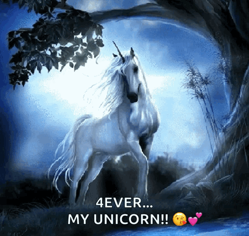 Unicorn Saying 4ever My Unicorn