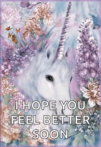 Unicorn Wallpaper Hope Feel Better Soon GIF