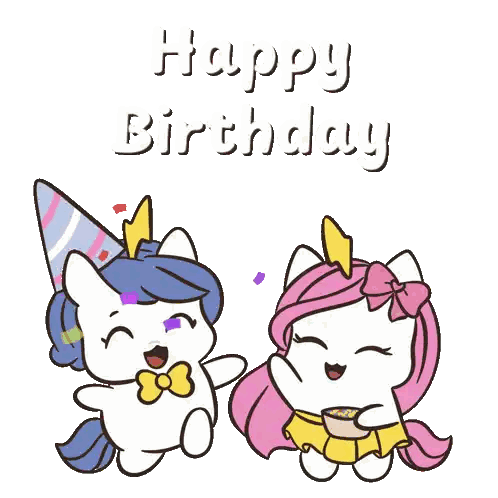 Unicorn With Blue Hair and Bow Tie
