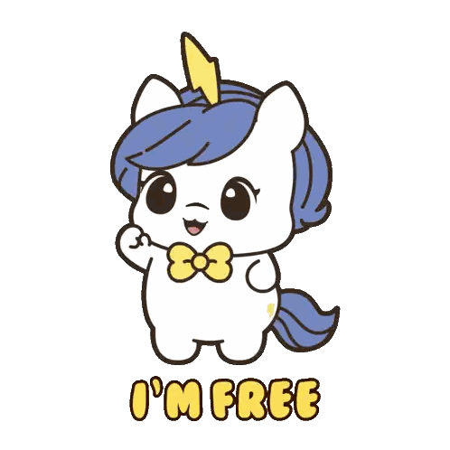 Unicorn With I M Free Text