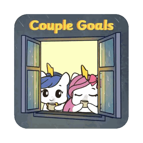 Unicorns Looking Out Window Couple Goals