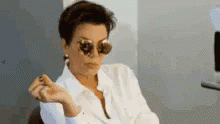 Unimpressed Kris Jenner GIF