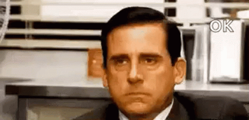 Unimpressed Michael Scott Ok GIF