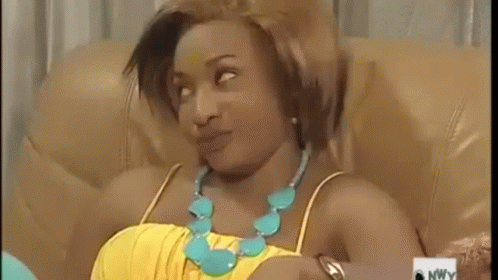 Unimpressed Eye Rolling Lady GIF