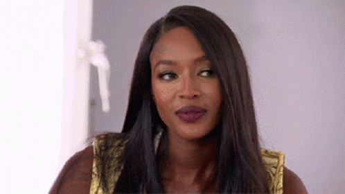 Unimpressed Naomi Campbell GIF