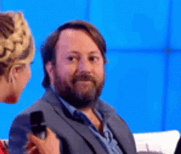 Unimpressed Guy In Talk Show GIF