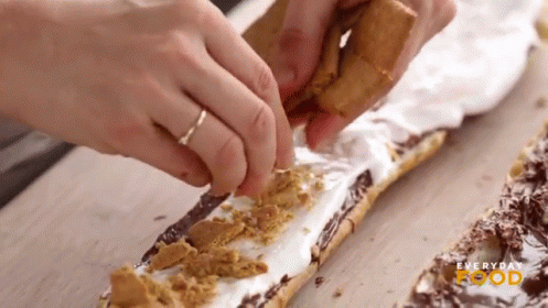 Unique Smores Roll GIF