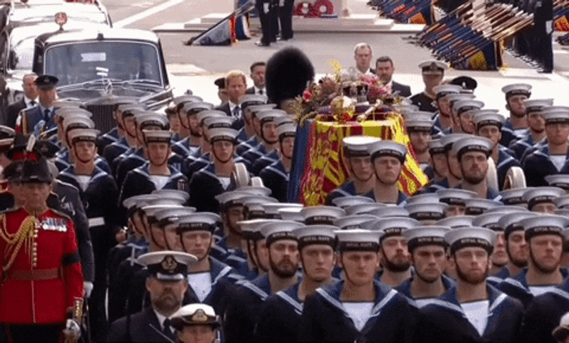 United Kingdom Military Funeral March GIF