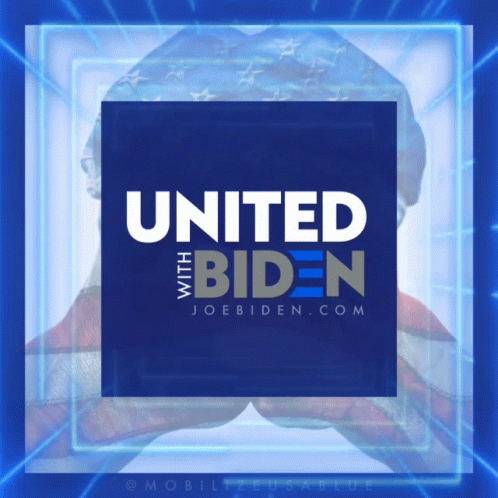 United With Biden Poster With American Flag