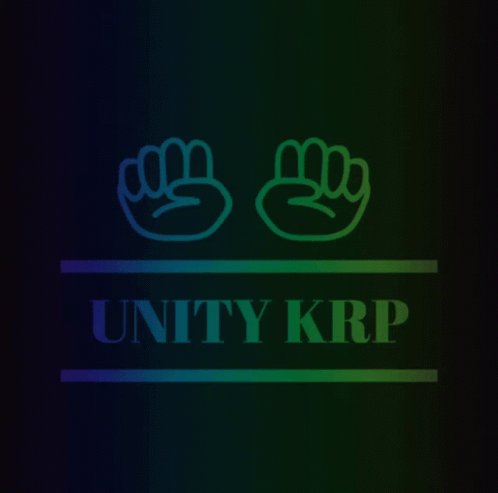 Unity KRP Logo With Rainbow Background