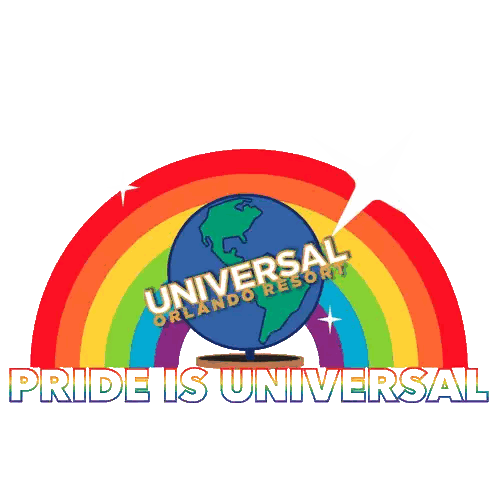 Universal Orlando Logo With Rainbow