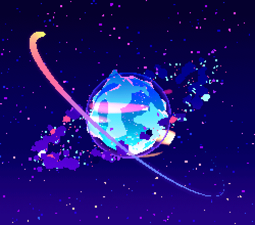 Universe Aesthetic Planet Ring GIF