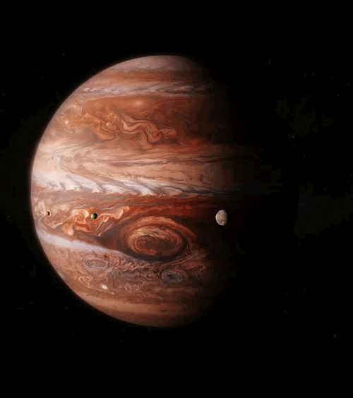 Universe Planet Jupiter Moon GIF
