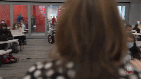 University Classroom Social Distancing GIF