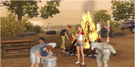 University Freshmen Party The Sims GIF