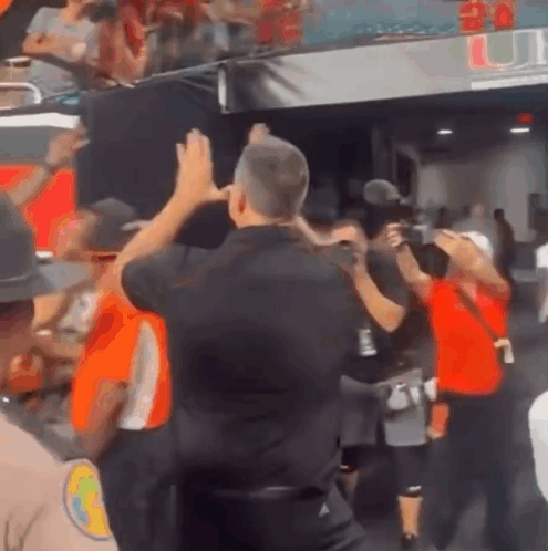 University Of Miami Coach Mario Hand GIF