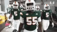 University Of Miami Football Team GIF