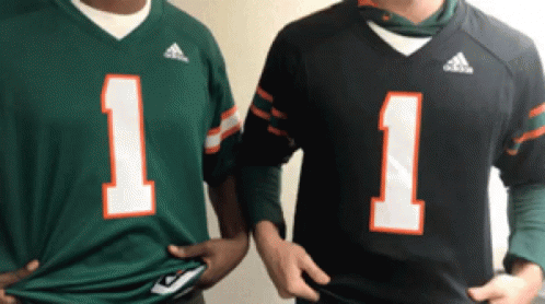 University Of Miami Logo Body Paint GIF