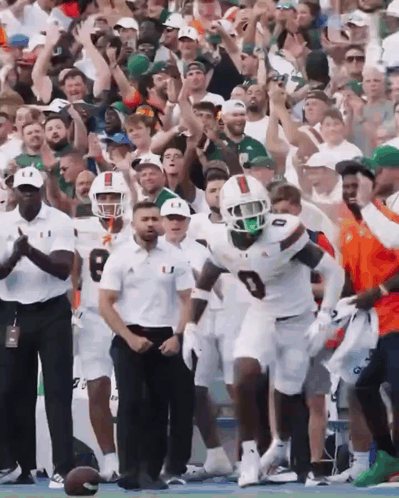 University Of Miami Player Claps GIF