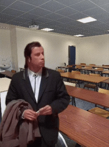University Room John Travolta GIF