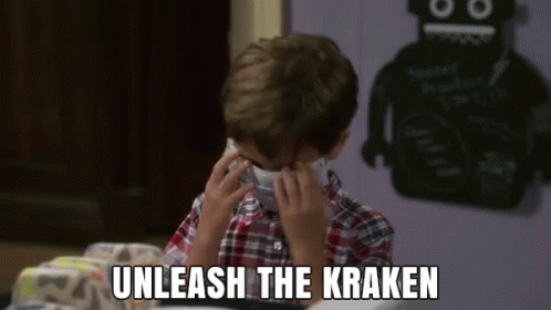 Unleash The Kraken Little Boy GIF