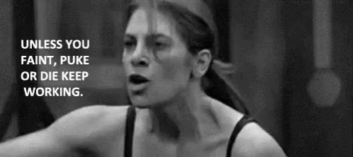 Unless You Faint Keep Going GIF