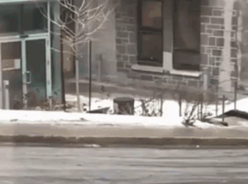 Unlucky Man Repeatedly Slipping On Ice GIF