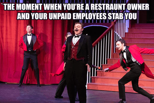 Unpaid Staff Stab You GIF