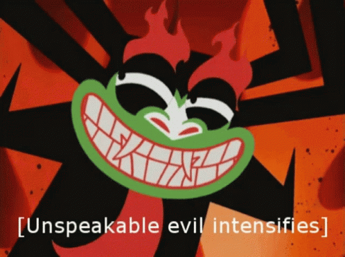 Unspeakable Evil Intensifies Aku Samurai Jack GIF