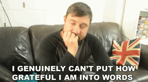 Unspeakable Gratitude Richard Parliament GIF