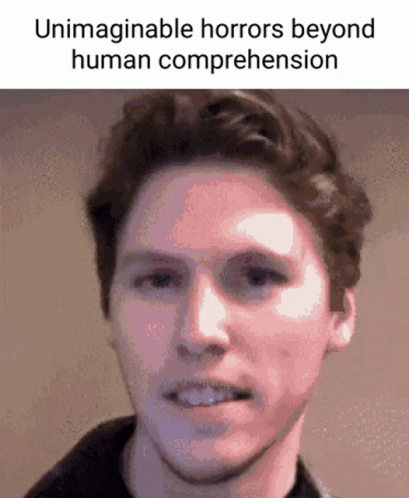 Unspeakable Horrors Man Transforming GIF