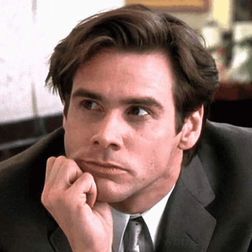 Unsure Thinking Jim Carrey GIF
